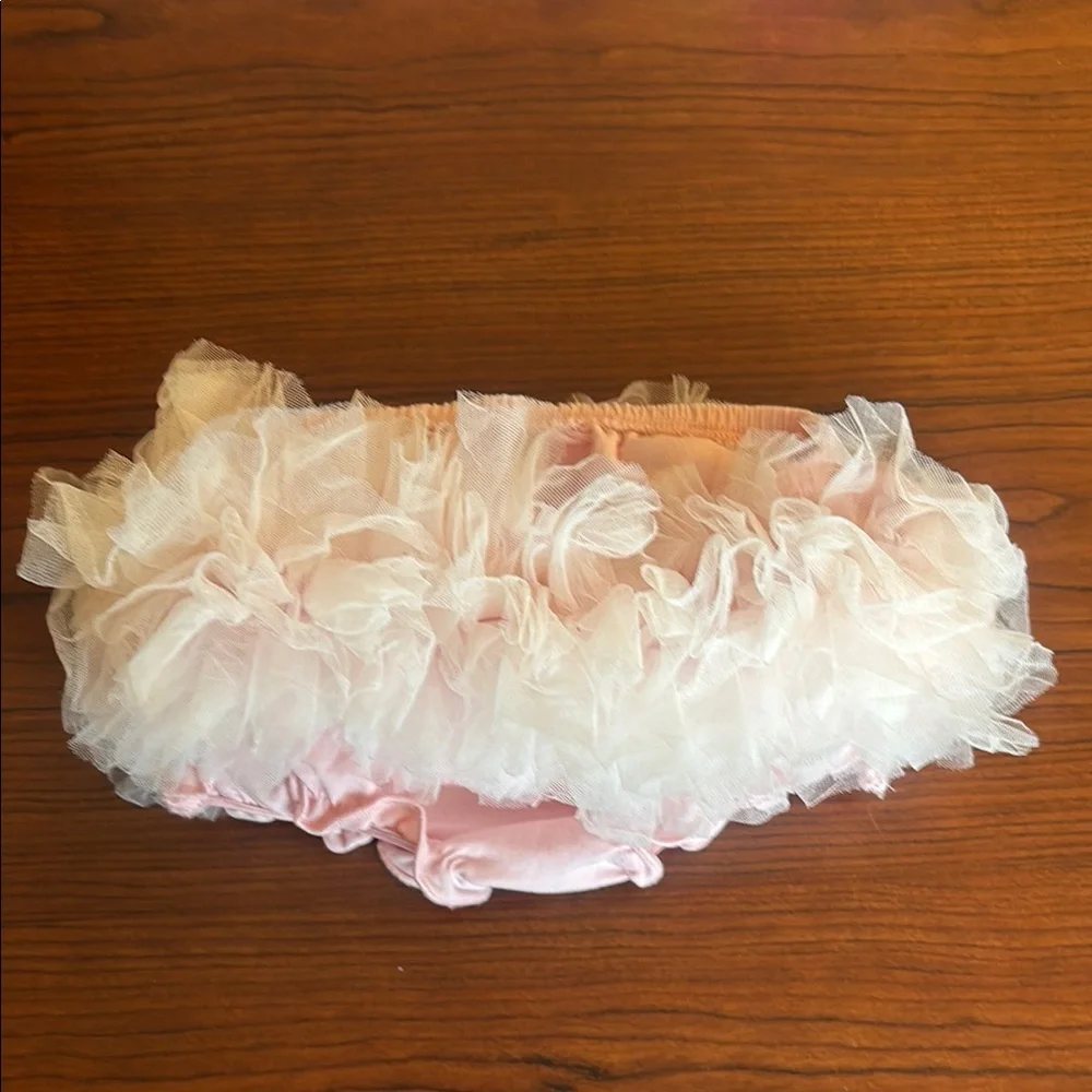Ruffle Butts Pink ruffle butt Bloomers with pink tulle
